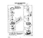 Whirlpool DU7600XS0 pump and motor diagram