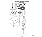 Whirlpool ACU082XW0 optional parts (not included) diagram