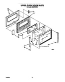 Upper oven door