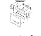 Whirlpool SF305PEEW0 control panel diagram
