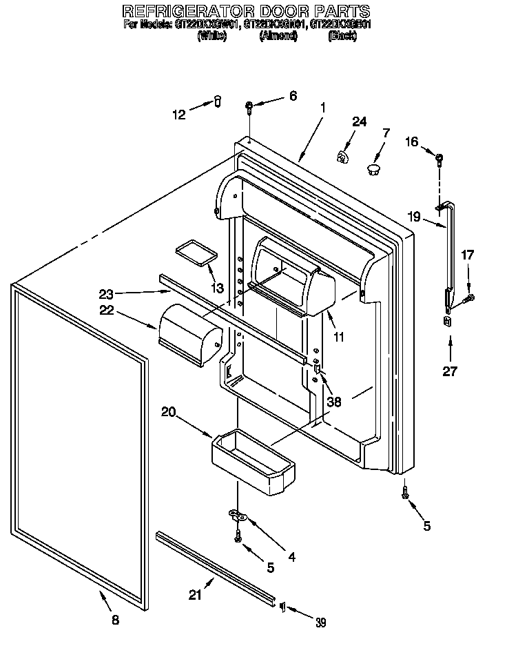 REFRIGERATOR DOOR