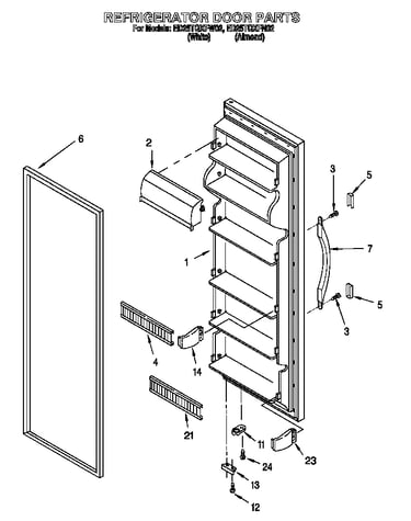 Refrigerator door