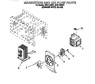 Whirlpool MT9114SFB1 magnetron and air flow diagram