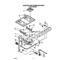 Whirlpool SF302BSRW6 cooktop and manifold diagram