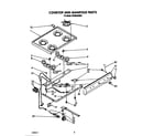 Whirlpool SF3004SRW6 cooktop and manifold diagram
