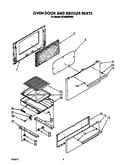 Oven door and broiler