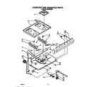 Whirlpool SF3020SRW6 cooktop and manifold diagram