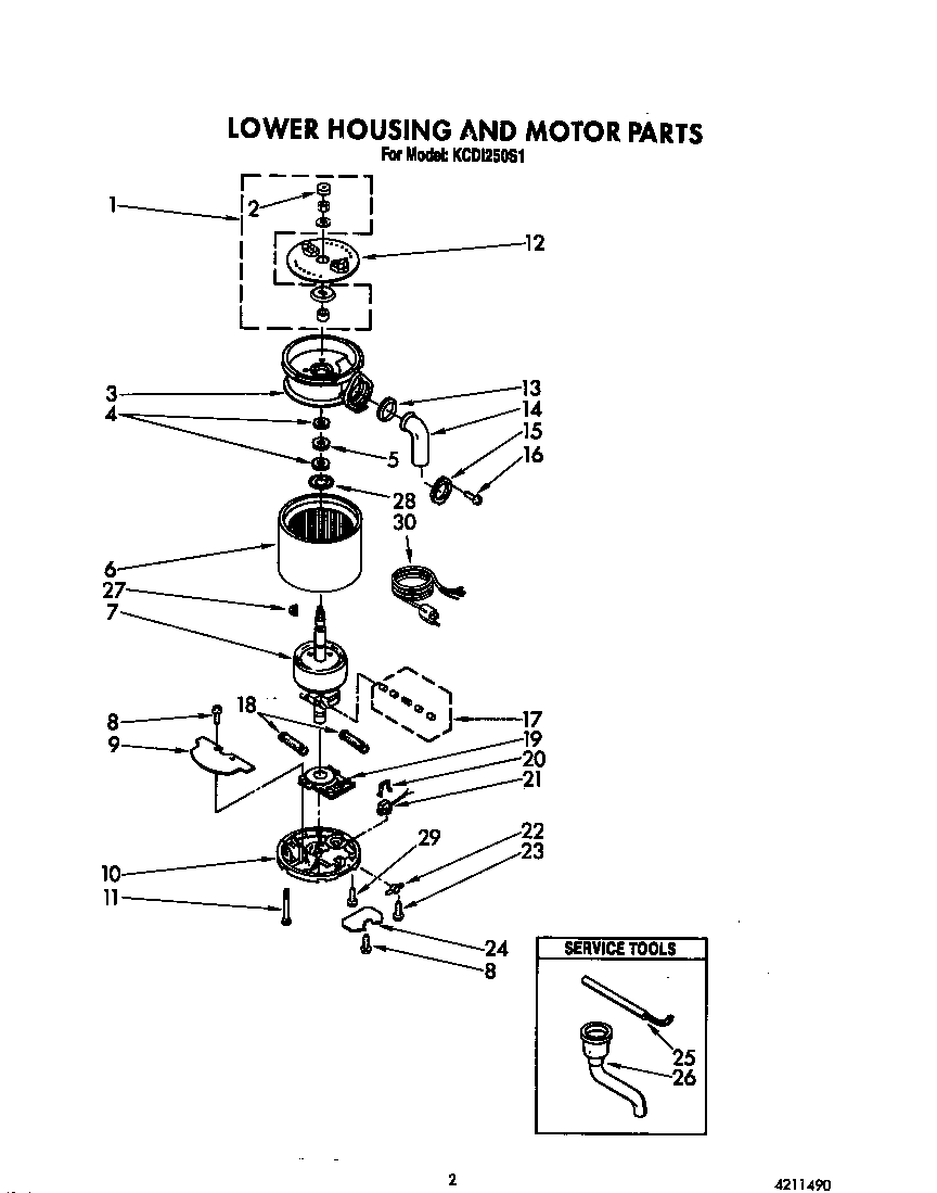 LOWER HOUSING/MOTOR