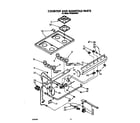 Whirlpool SF3300ERW6 cooktop and manifold diagram