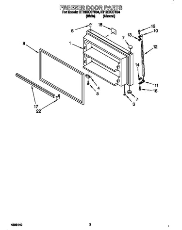 Freezer door