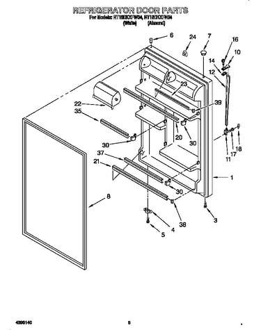 Refrigerator door