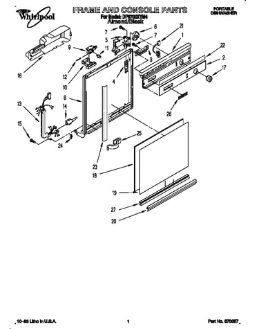 Frame and console