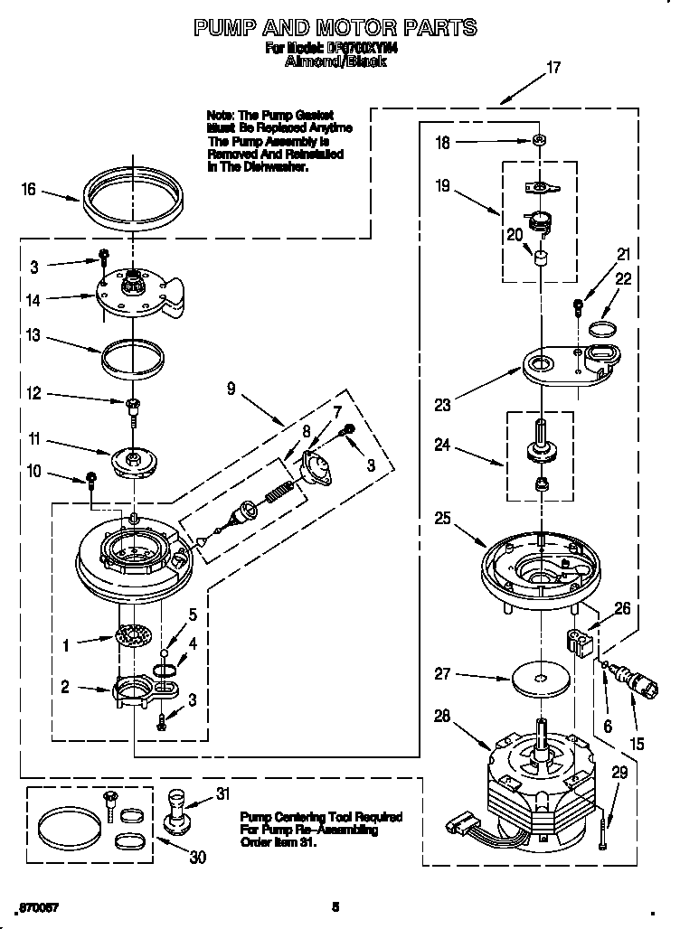 Pump and motor