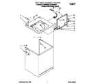 Whirlpool 2LSR5233BQ2 top and cabinet diagram