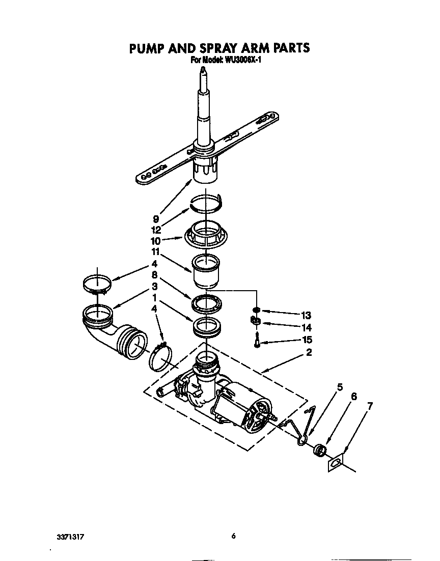 PUMP AND SPRAY ARM