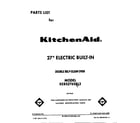 KitchenAid KEBS276SBL3 front cover diagram