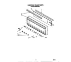 KitchenAid KEBS276SBL3 control frame diagram