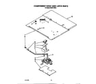 KitchenAid KEBI271WBL1 component shelf and latch diagram