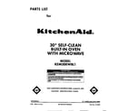 KitchenAid KEMI300WBL1 front cover diagram