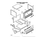 KitchenAid KEMI300WBL1 microwave cabinet diagram