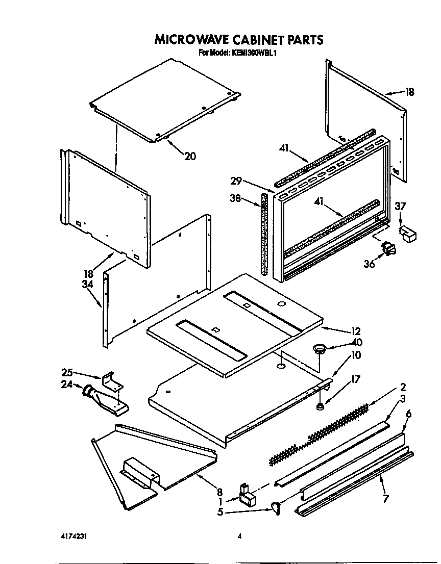 Microwave cabinet