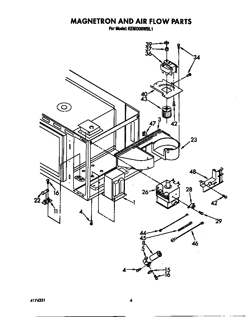 Magnetron and air flow