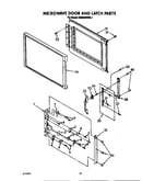 Microwave door and latch