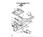 Whirlpool SF302BERW5 cooktop and manifold diagram