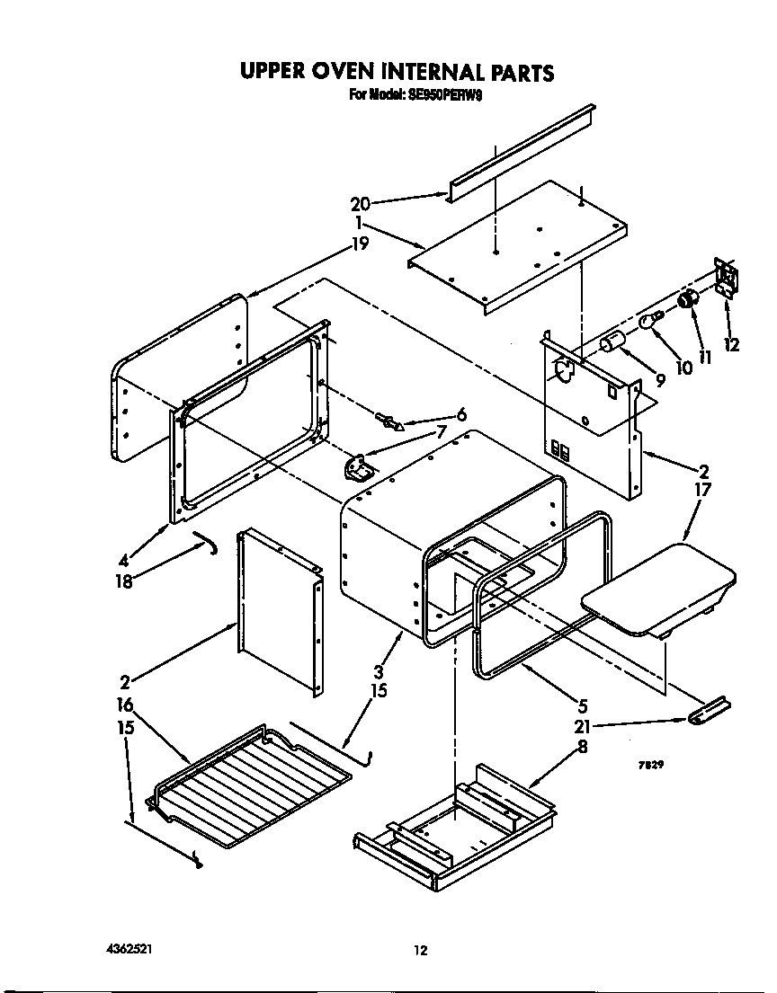 UPPER OVEN INTERNAL