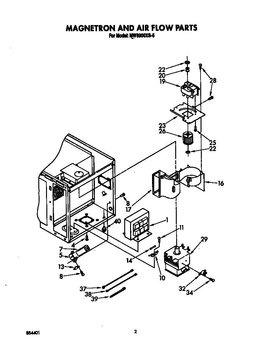 Magnetron and air flow