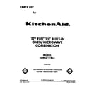 KitchenAid KEMI371TBL2 front cover diagram