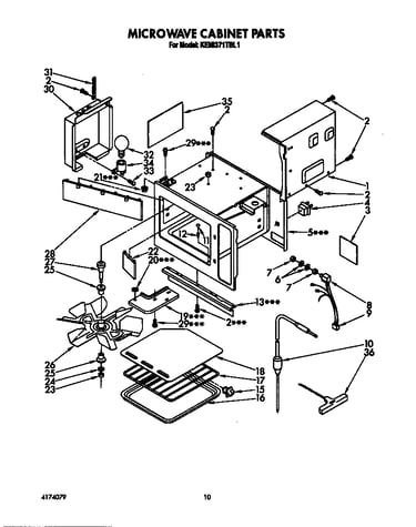Microwave cabinet