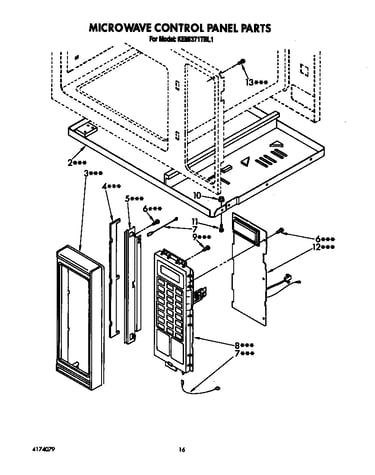 Microwave control panel