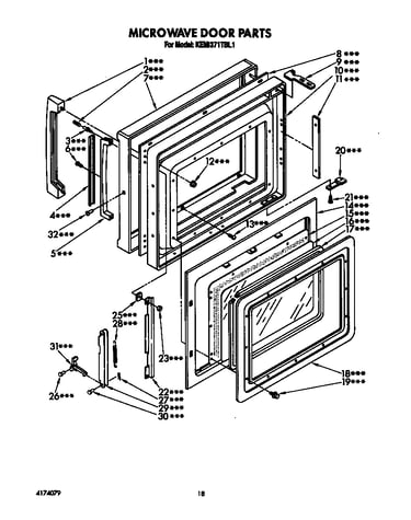 Microwave door