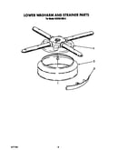 Lower washarm and strainer