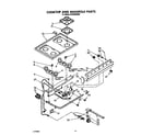 Whirlpool SF335ESRW1 cooktop and manifold diagram