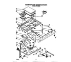 Whirlpool SF5140ERW8 cooktop and manifold diagram