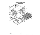 Whirlpool SF5140ERW9 internal oven diagram