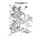 Whirlpool SF5140ERW9 cooktop and manifold diagram