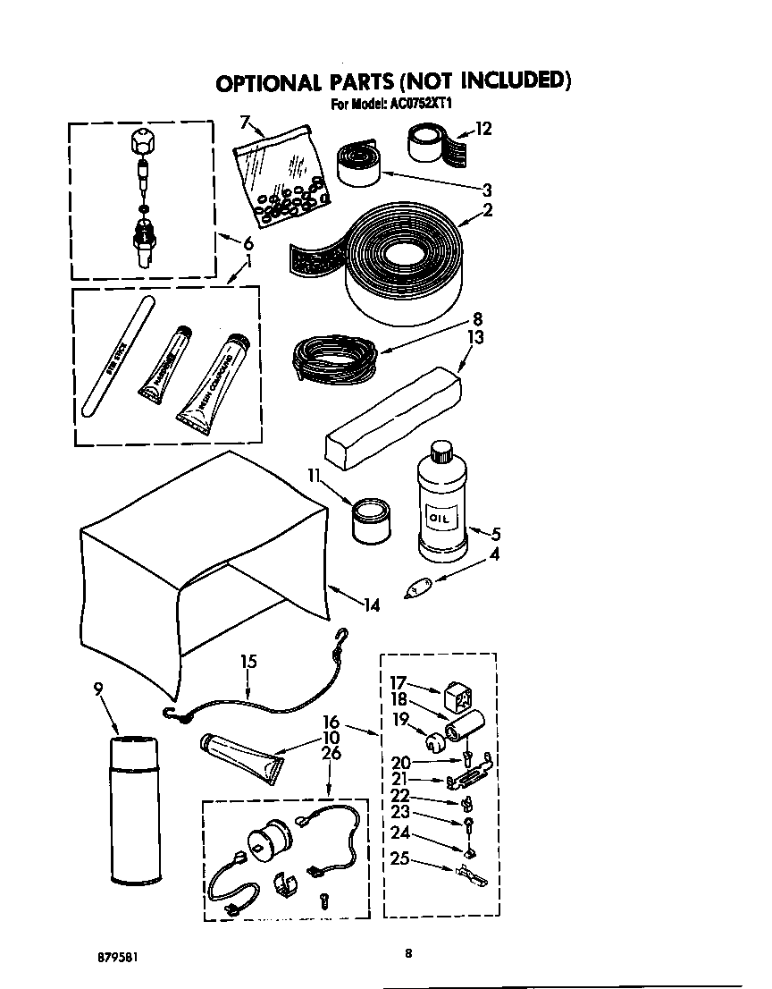 Optional parts