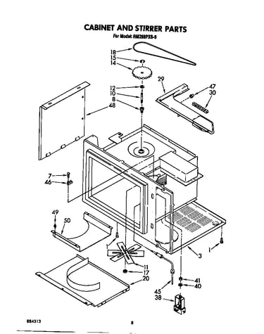 Cabinet and stirrer