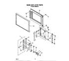 Whirlpool RM288PXS9 door and latch diagram