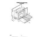 Whirlpool RM288PXS9 cabinet and hinge diagram