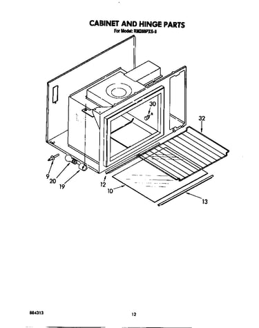 Cabinet and hinge