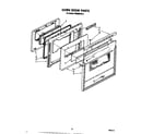 Whirlpool RM288PXS9 oven door diagram