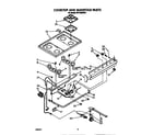 Whirlpool SF5100SRW4 cooktop and manifold diagram
