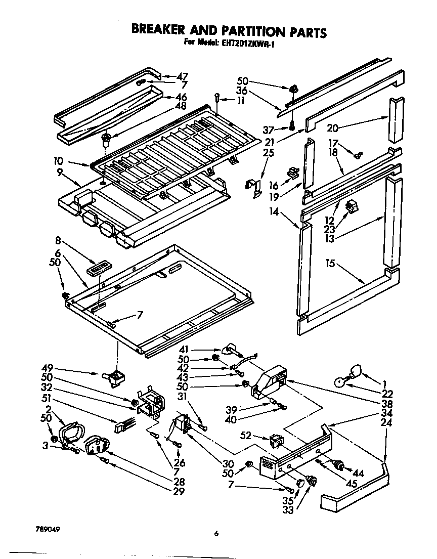 Breaker and partition
