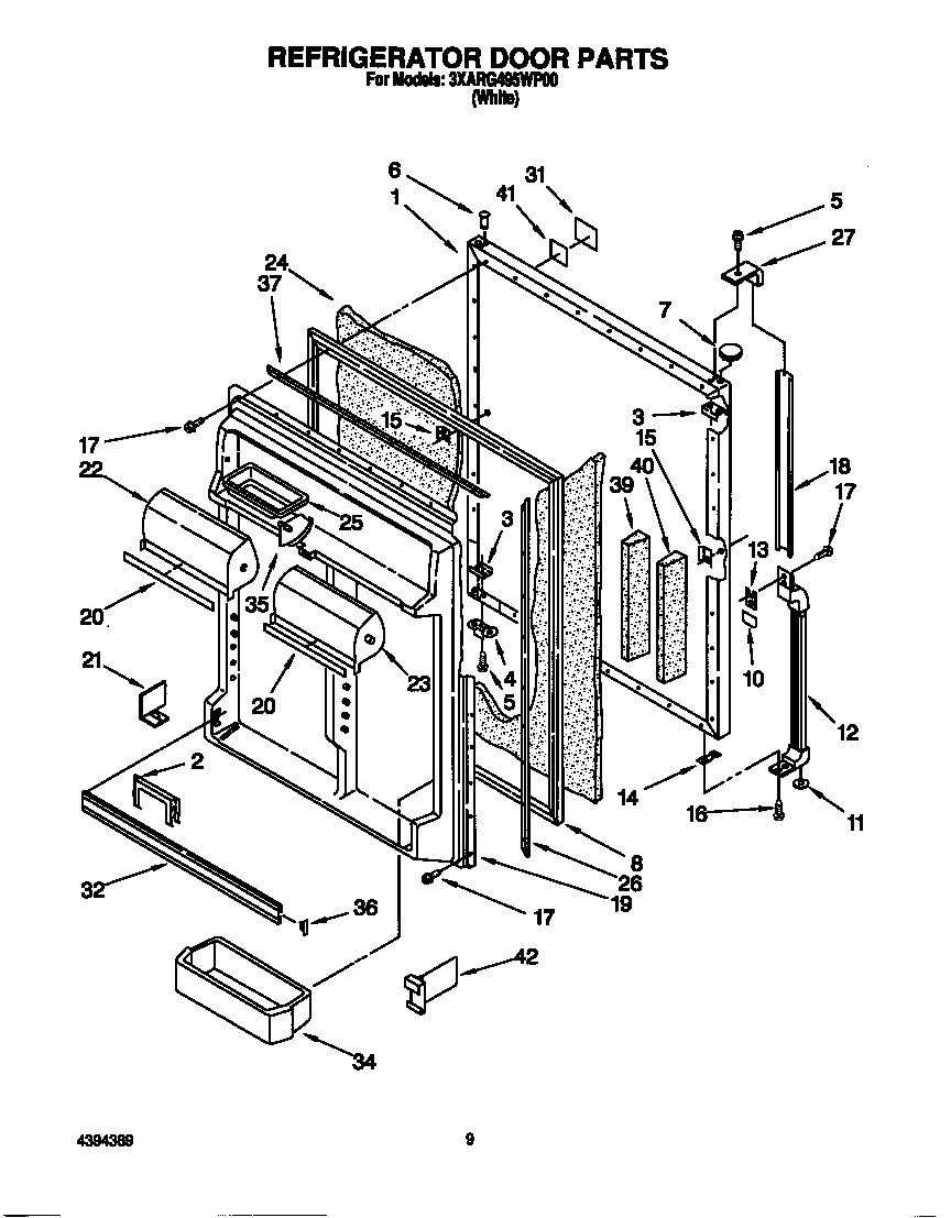 Refrigerator door