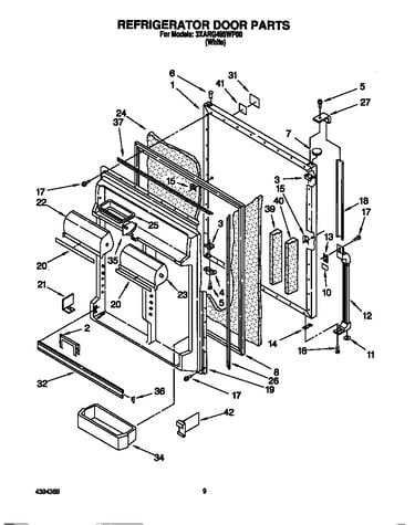 Refrigerator door
