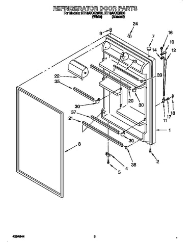 Refrigerator door
